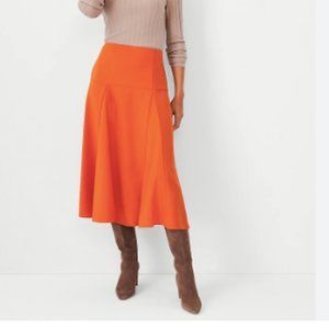 NEVER WORN! Seamed Midi Skirt